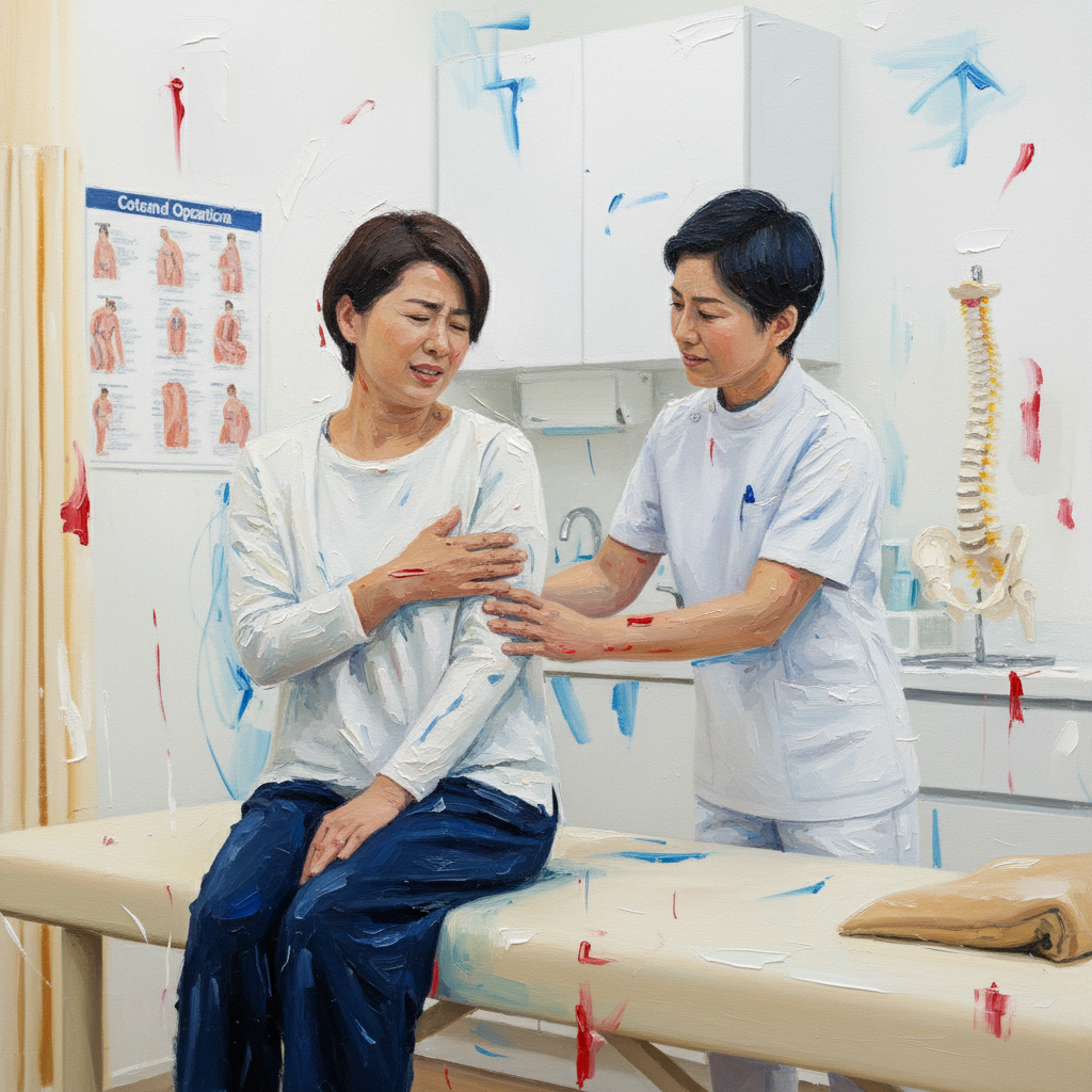 坐骨神経痛で高津の接骨院で施術を受ける患者さん