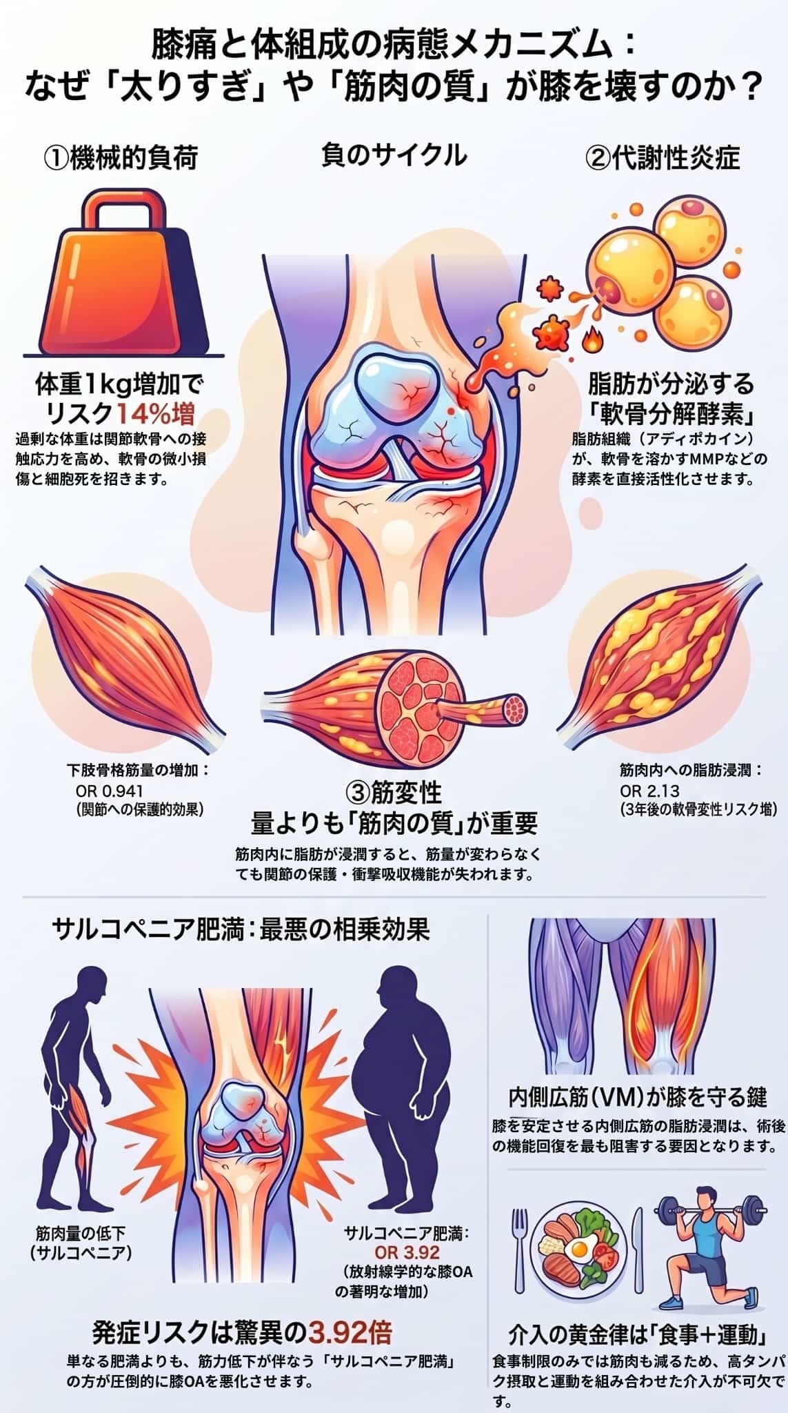 膝の疾患と体組成の関連性