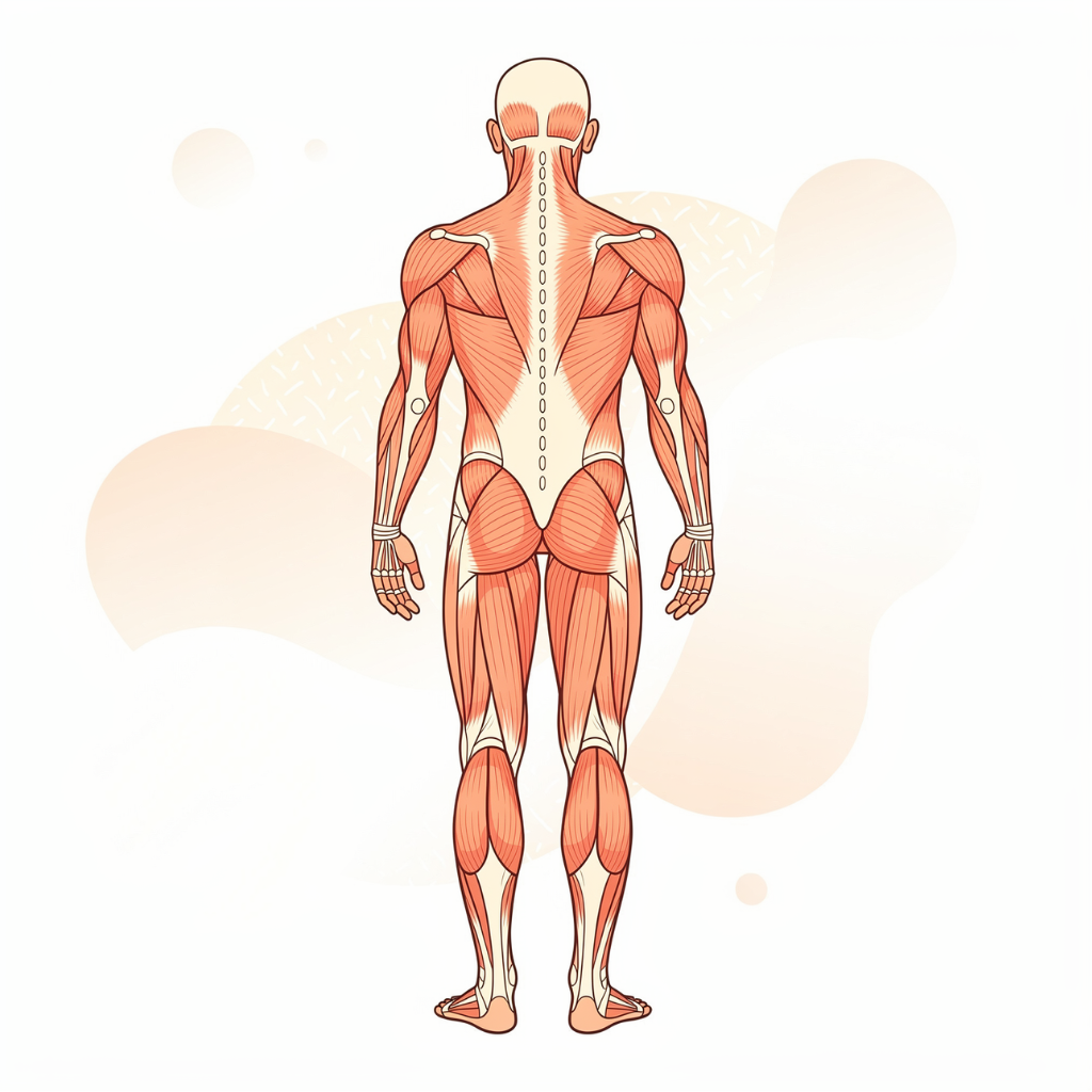 全身の筋肉の解剖図