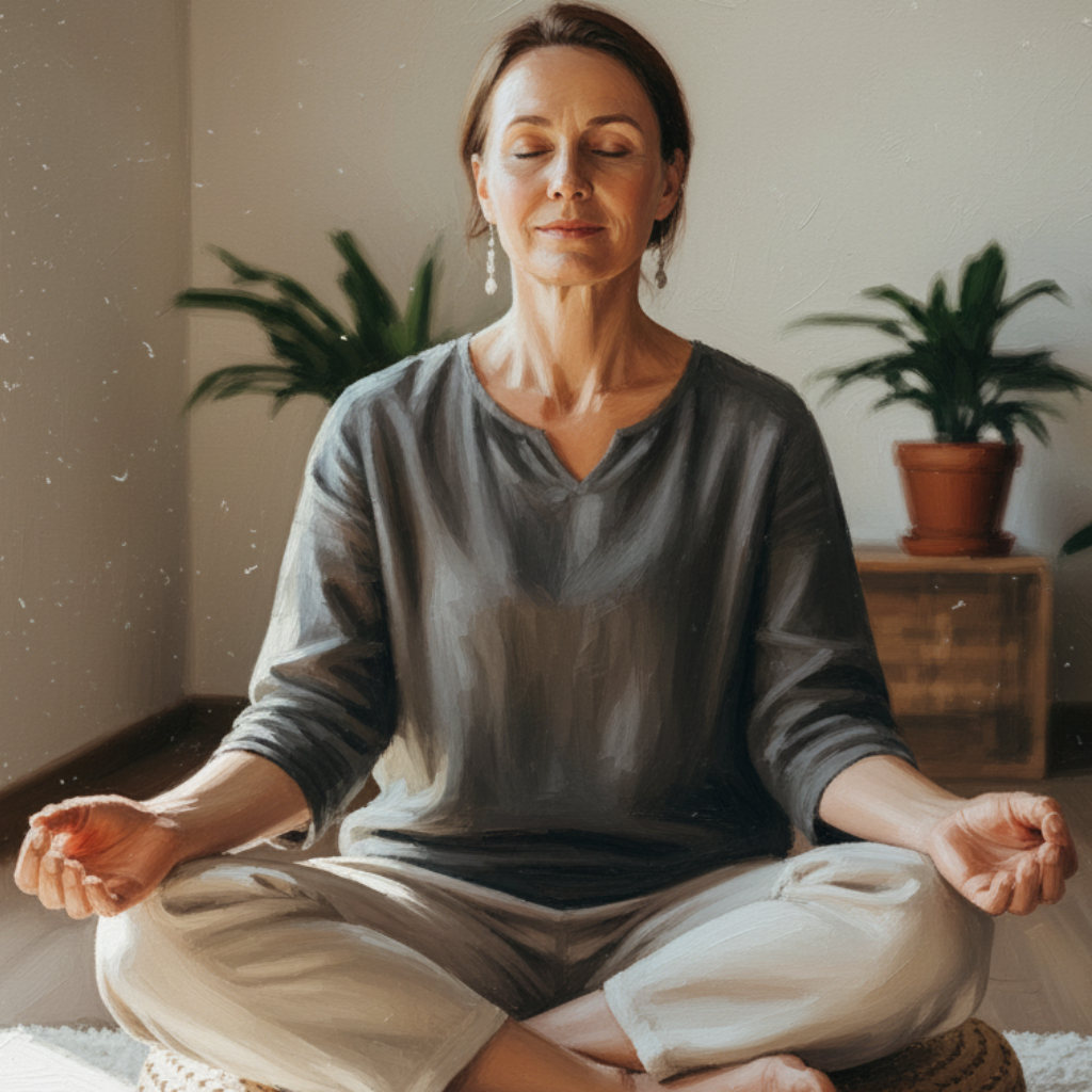 マインドフルネスに取り組む慢性腰痛の患者さん