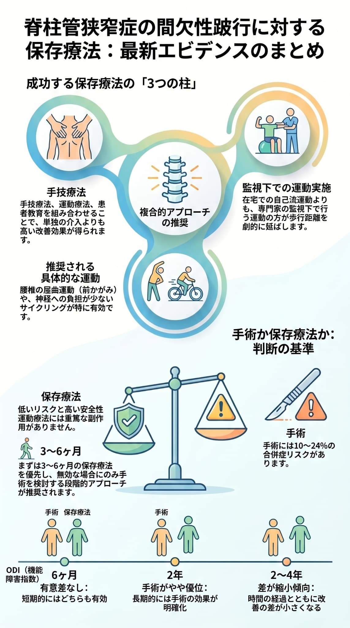 腰部脊柱管狭窄症の間欠性跛行に対する保存療法