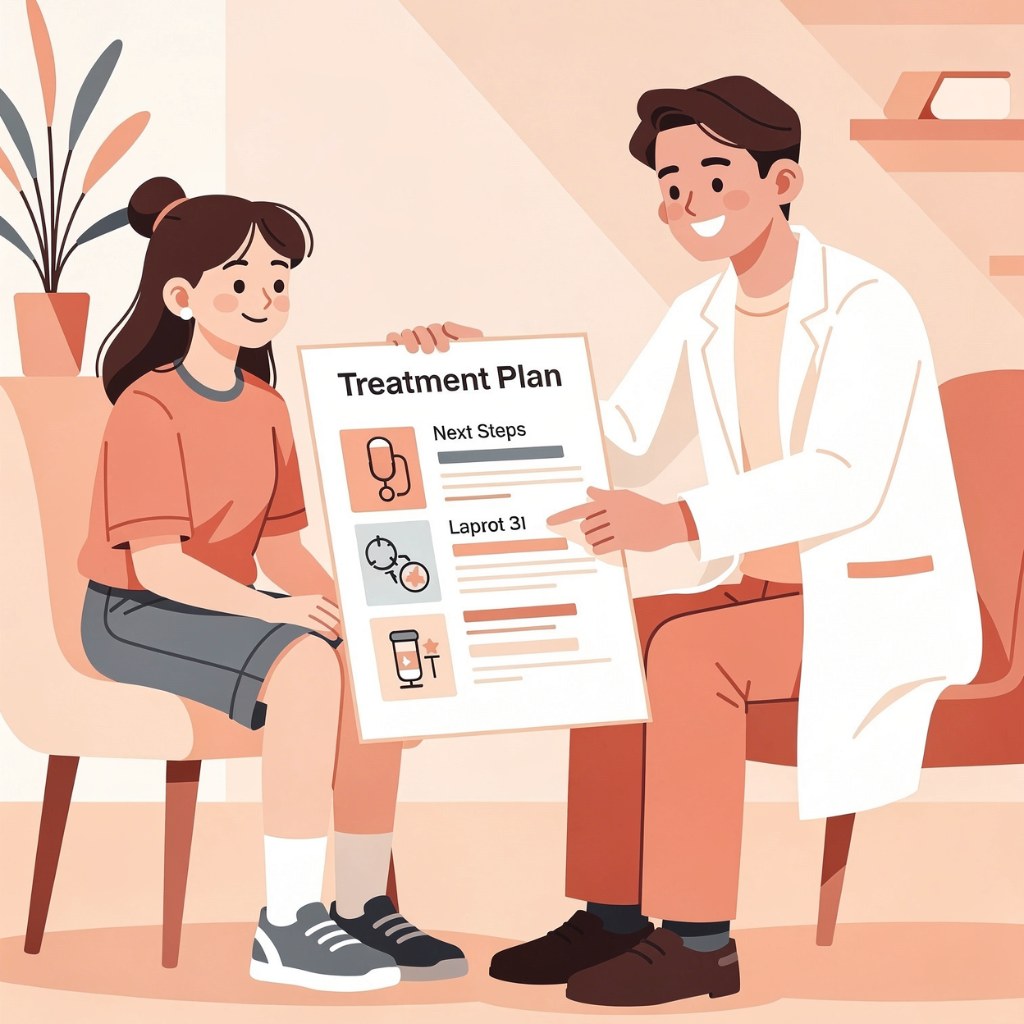 カウンセリングを受ける患者さん