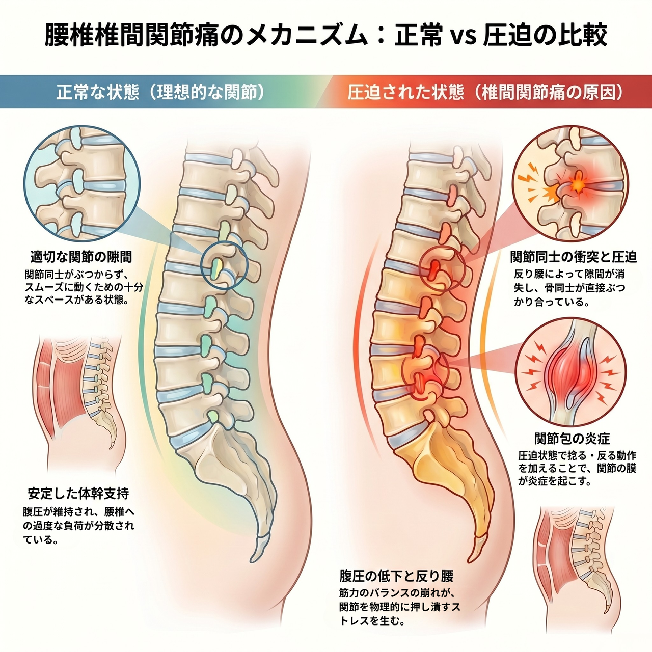 腰椎椎間関節痛のメカニズム