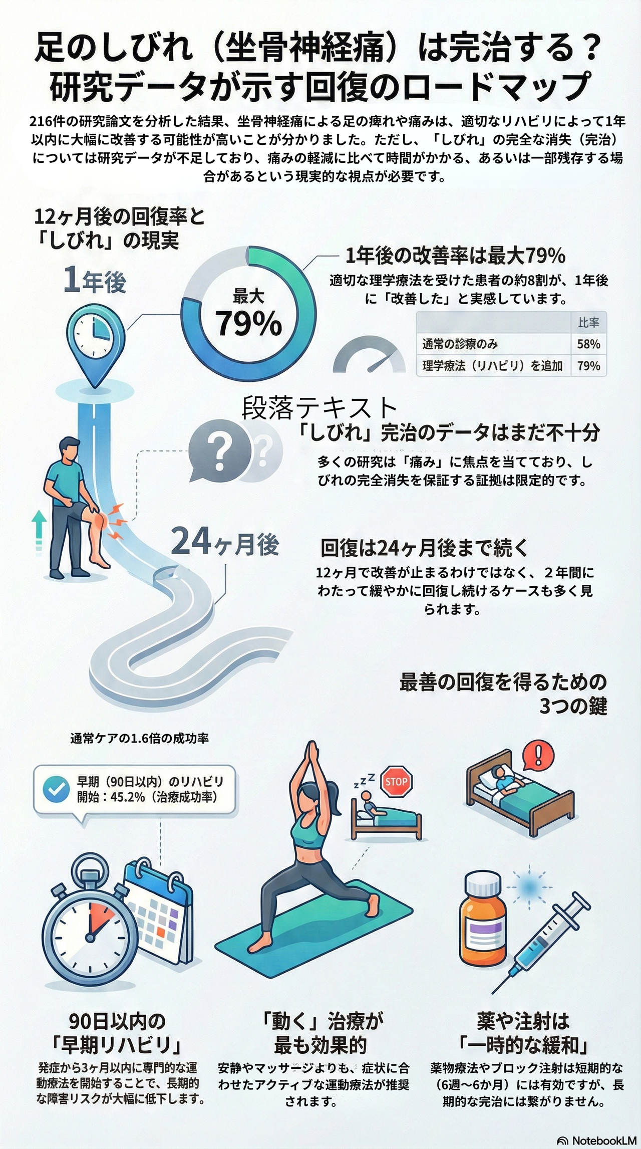 足のしびれ（坐骨神経痛）は完治するのか？