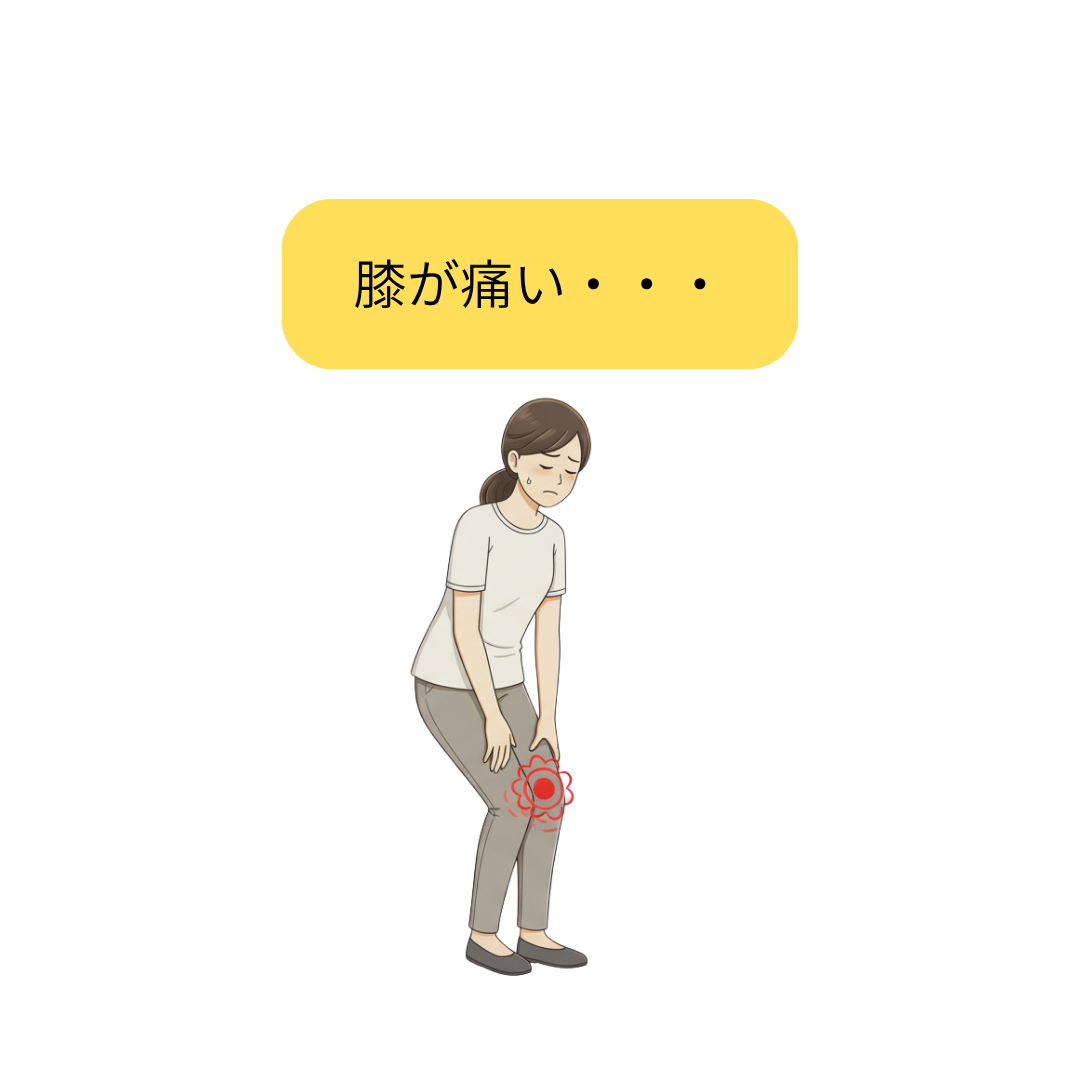 膝が痛い・・・