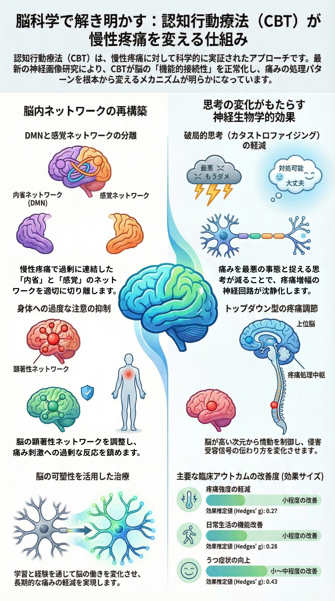 脳科学で解き明かす：認知行動療法が慢性疼痛を変える仕組み
