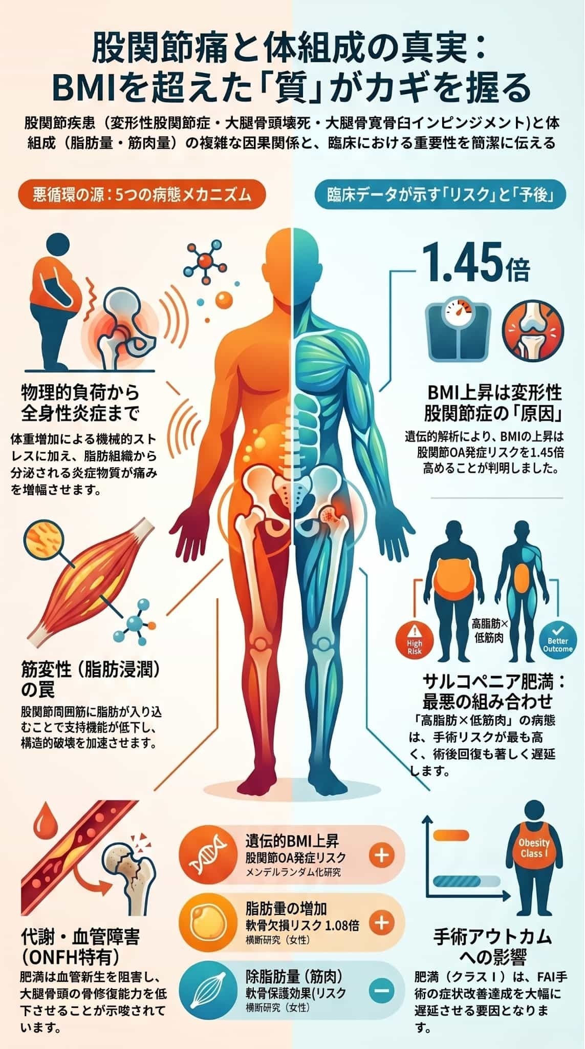 股関節疾患と体組成の関連性