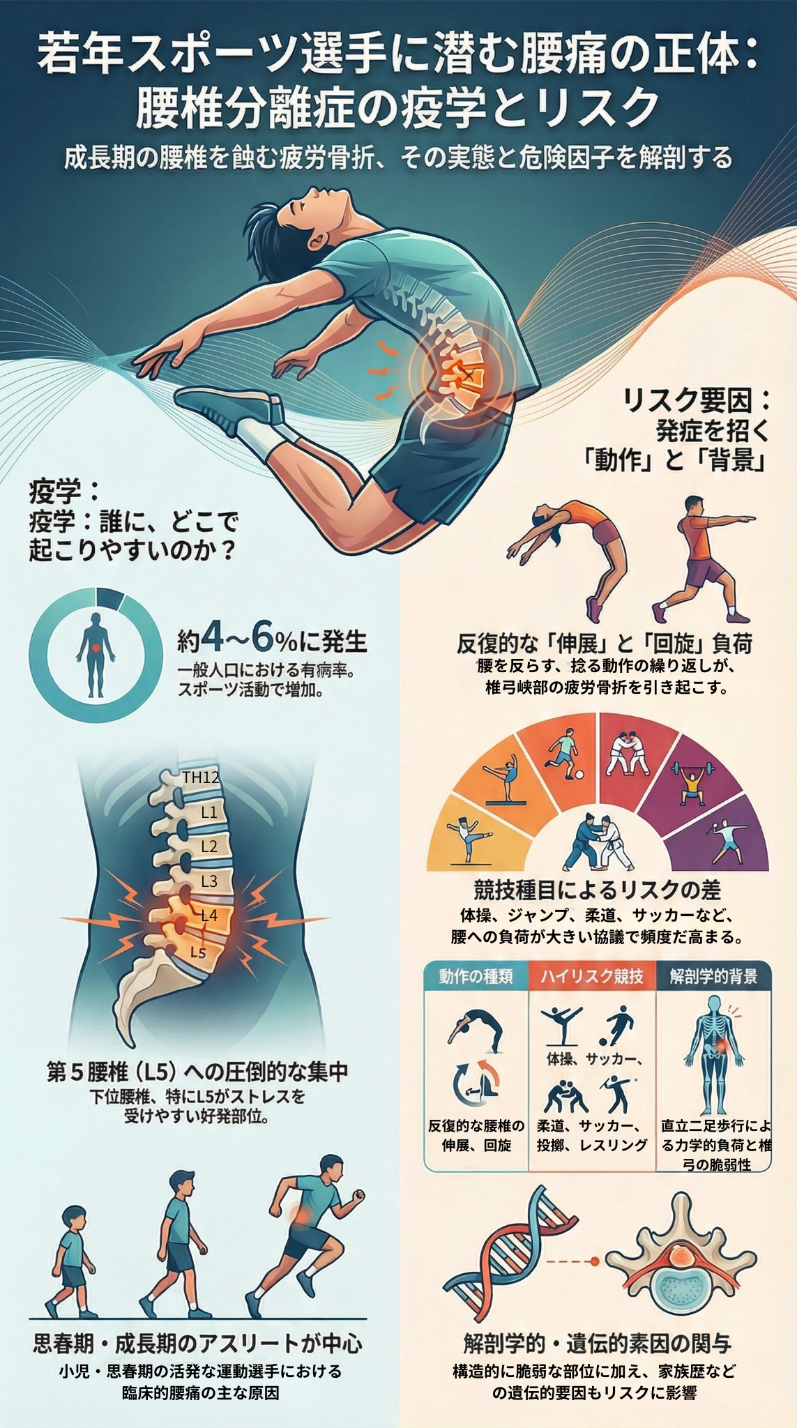 腰椎分離症のリスク
