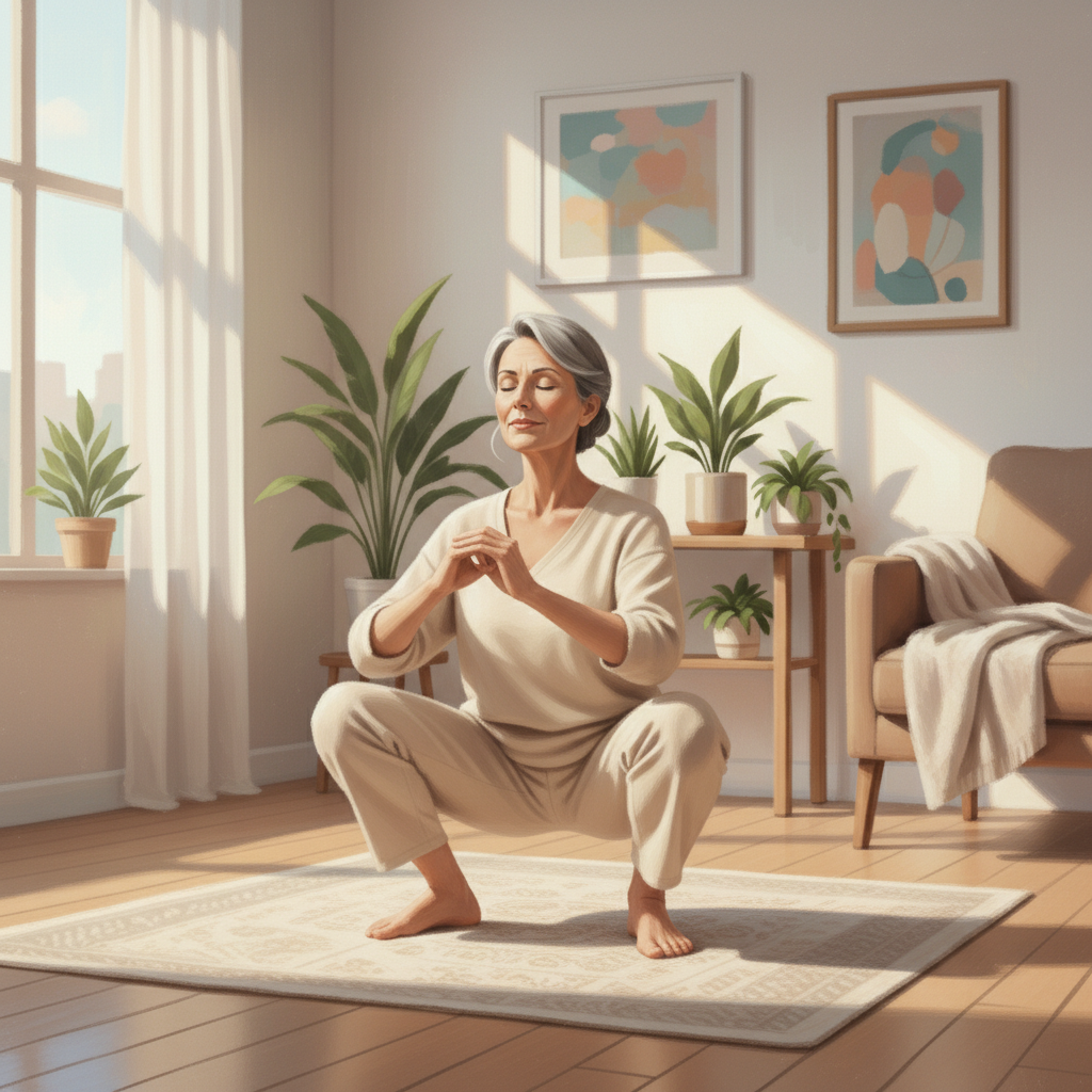 体操に励む痛覚変調性疼痛の患者さん