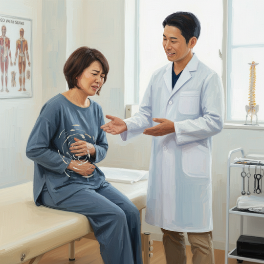 坐骨神経痛で二子新地の接骨院で施術を受ける患者さん