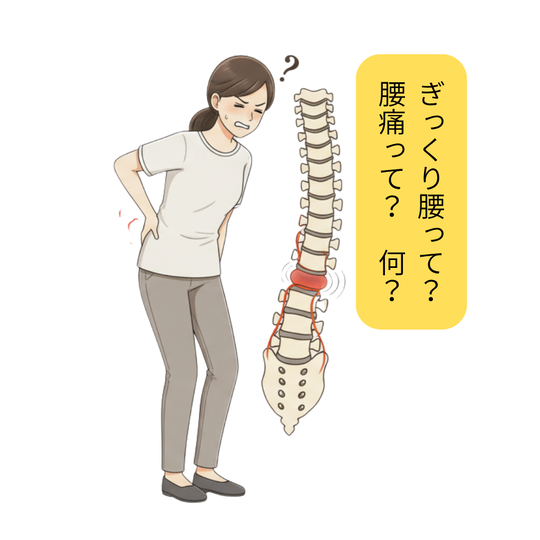 ぎっくり腰って何？腰痛って何？