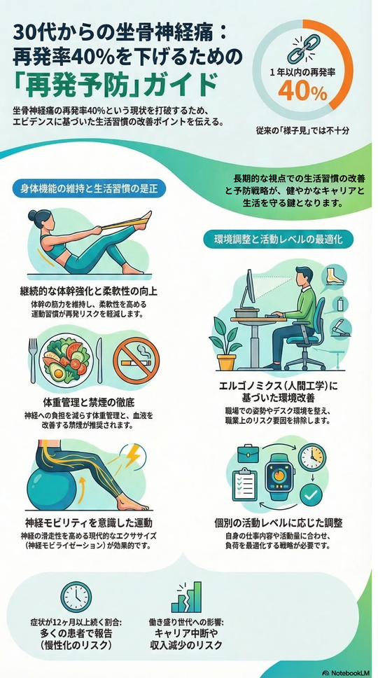 30代の坐骨神経痛「再発予防ガイド」
