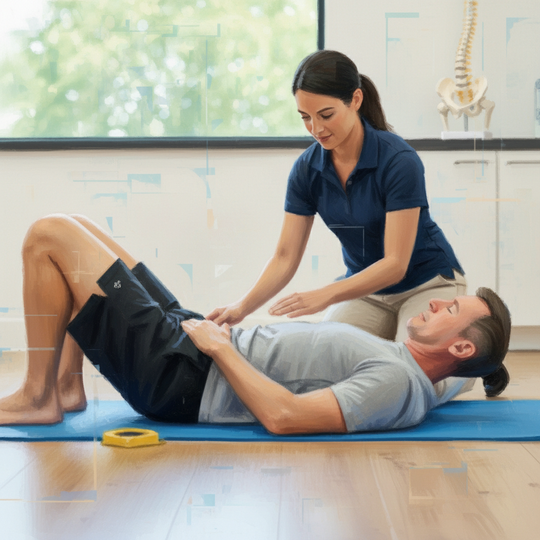 ニューロリハビリテーションを受ける慢性腰痛患者さん