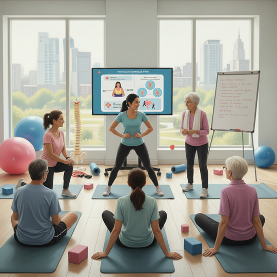 疼痛神経科学教育を併用した運動療法に取りくむ慢性腰痛患者さんたち