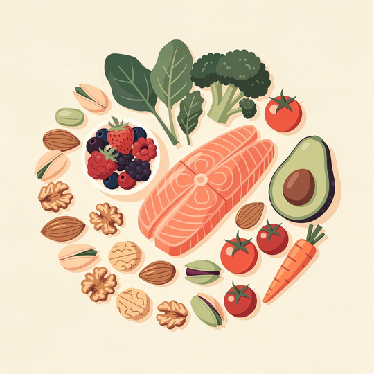 抗酸化・抗炎症栄養素えお含む食材