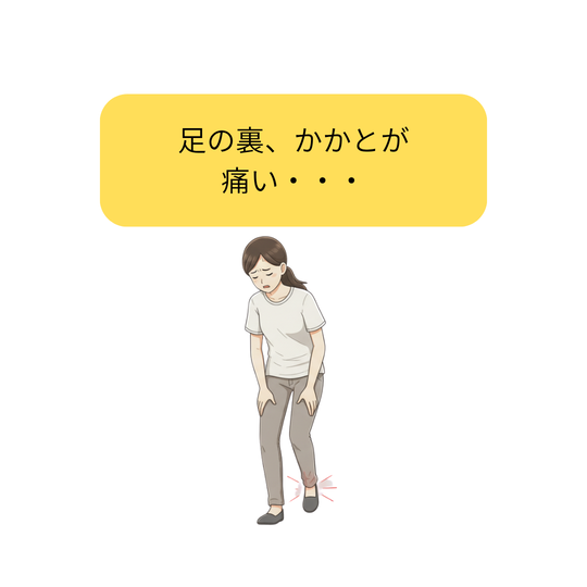 足の裏とかかとが痛い
