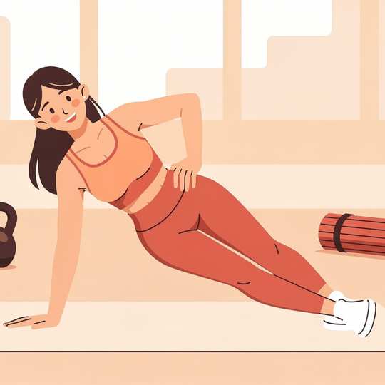 体幹トレーニングに励む腰痛患者さん