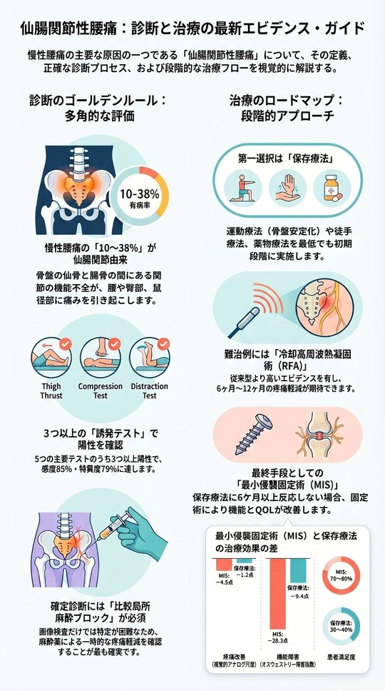 仙腸関節性腰痛：診断と治療の細辛エビデンス・ガイド