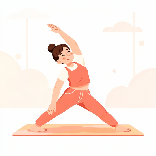 柔軟体操をする腰痛患者さん