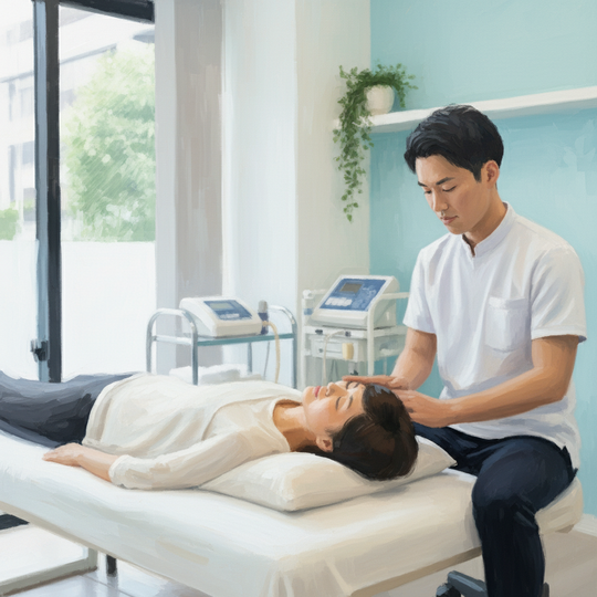 川崎市高津区諏訪で整体をうける人