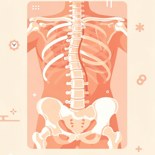 変性側湾症の図