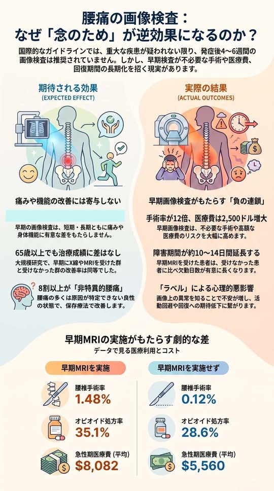 腰痛の画像検査：「念のため」が逆効果？！ - 高津区二子新地の整体